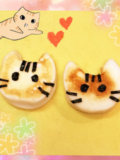 お弁当に可愛い♡三毛猫はんぺん-レシピのメイン写真
