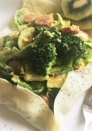 緑野菜のクレープ-レシピのメイン写真