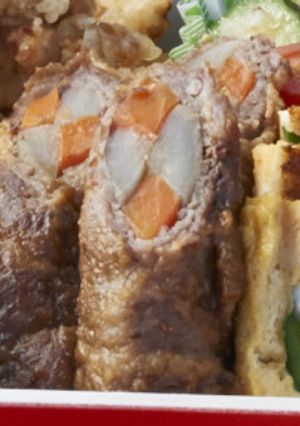 お弁当の主役！ゴボウとニンジンの牛肉巻き-レシピのメイン写真