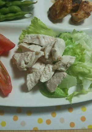 塩分控えめレンジで簡単サラダチキン-レシピのメイン写真