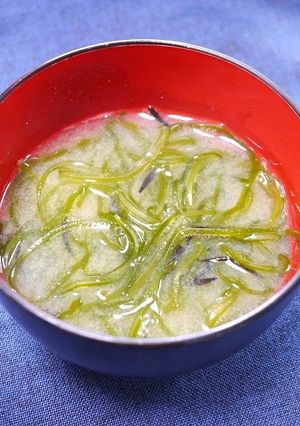 痛風対策！ひじき昆布の味噌汁-レシピのメイン写真