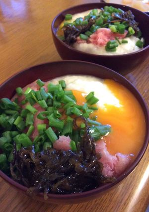ヘルシー♥︎葱トロの山かけ丼-レシピのメイン写真