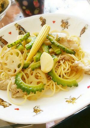 和風ゴーヤパスタ-レシピのメイン写真