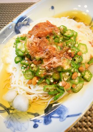 夏の定番☆トロトロぶっかけそうめん-レシピのメイン写真