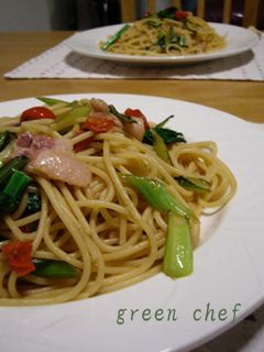 菜の花とベーコンの和風パスタ-レシピのメイン写真