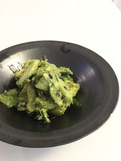 絶品 アボカドときゅうりの海苔わさび和え-レシピのメイン写真