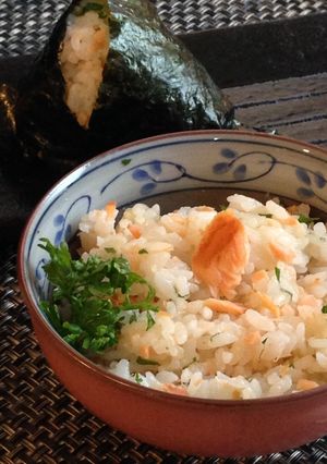 焼き鮭とパセリのバター醤油ごはん-レシピのメイン写真
