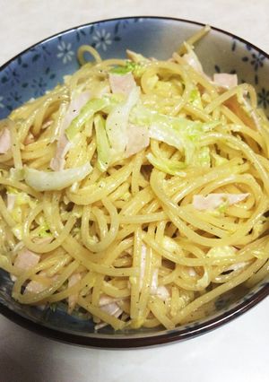 キャベツとハムのサラダパスタ♡-レシピのメイン写真