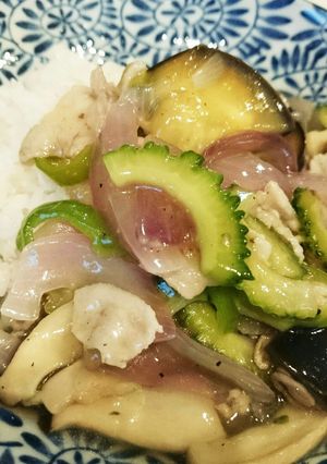 夏野菜たっぷり☆中華丼☆-レシピのメイン写真