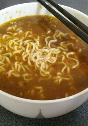 【簡単！】黒毛和牛ビーフカレーラーメン-レシピのメイン写真