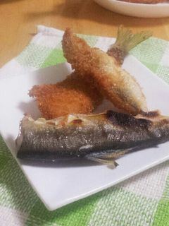 鮎の塩焼き&フライ-レシピのメイン写真