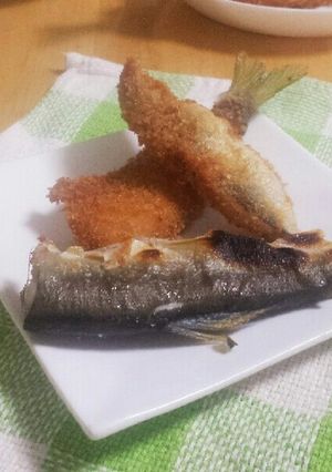 鮎の塩焼き＆フライ-レシピのメイン写真