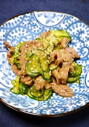 簡単！牛肉ときゅうりのスッパ煮びたし-レシピのメイン写真