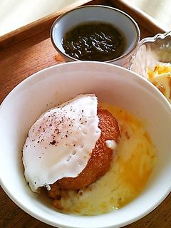 メンチカツチーズ丼-レシピのメイン写真