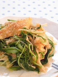 油揚げと水菜のあっさり炒め-レシピのメイン写真