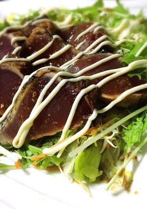 かつおのたたきのカルパッチョ風サラダ-レシピのメイン写真