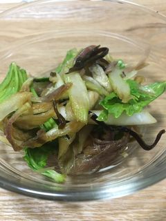 超簡単!セロリとミョウガの塩昆布あえ-レシピのメイン写真