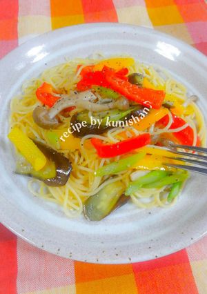 夏野菜のペペロンチーノ♪-レシピのメイン写真