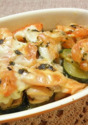 ズッキーニとチキンのトマトチーズ焼き-レシピのメイン写真