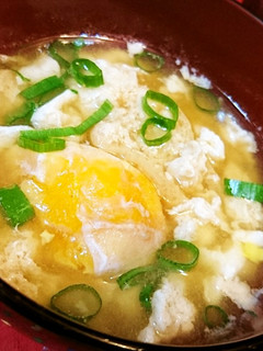 ぷりっぷり★濃厚【冷凍卵とアゲの味噌汁】-レシピのメイン写真