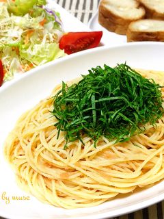 夏にはたらこの冷たいパスタ♪-レシピのメイン写真