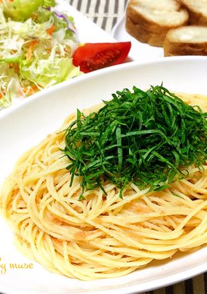 夏にはたらこの冷たいパスタ♪-レシピのメイン写真