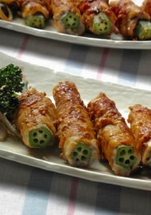 オクラの豚肉巻き-レシピのメイン写真