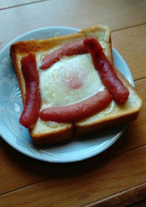 お手軽朝ごパン-レシピのメイン写真