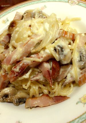 クリームパスタ-レシピのメイン写真