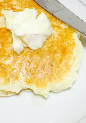 HMとヨーグルトだけ！もっちりパンケーキ-レシピのメイン写真