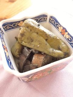 まるごとピーマンとナスの黒ゴマ煮-レシピのメイン写真