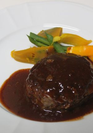 牛平切り肉で作るハンバーグ-レシピのメイン写真