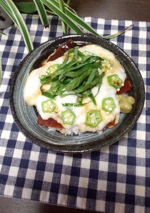 マグロと長芋のとろろ丼-レシピのメイン写真