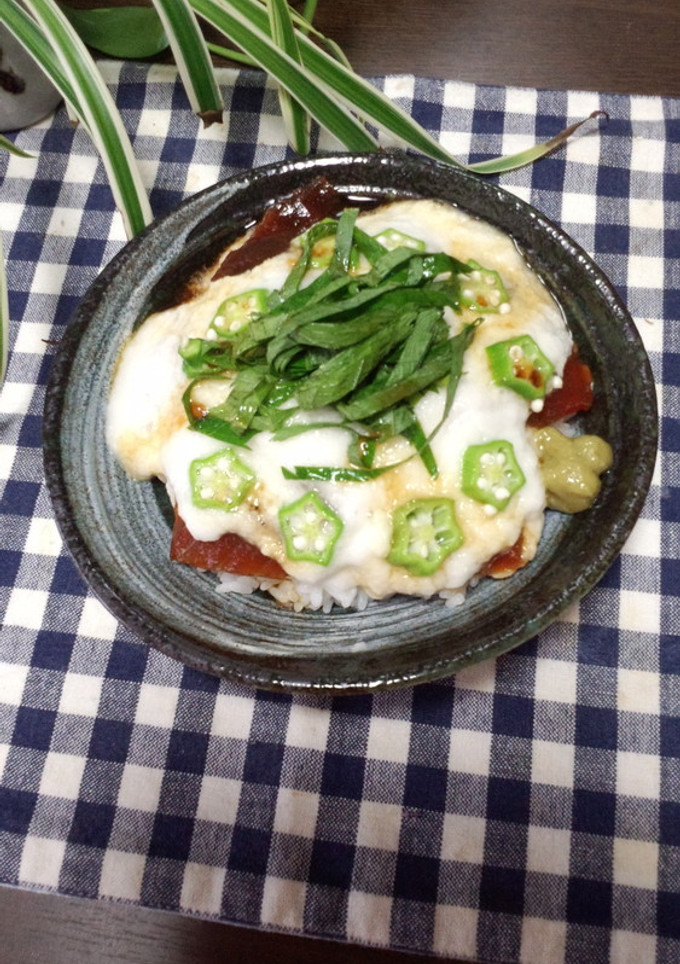 マグロと長芋のとろろ丼-レシピのメイン写真