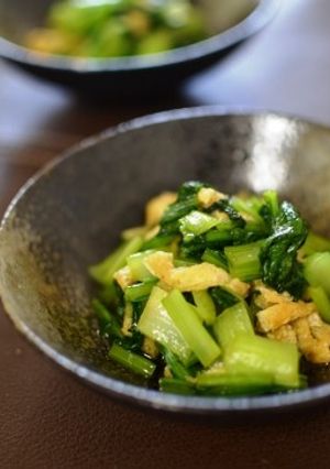 つくれぽ10！小松菜と油揚げのさっと煮-レシピのメイン写真