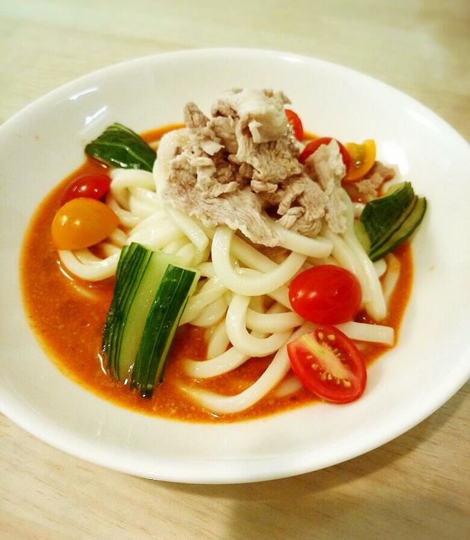 超簡単　ピリ辛　冷やしタンタンうどん-レシピのメイン写真