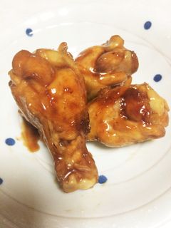 フライパンで簡単♡手羽元の甘辛炒め煮♡-レシピのメイン写真