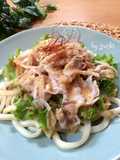 ピリ辛ゴマだれ☆冷しゃぶサラダうどん