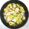 魚・たらと炒り卵の炒め物♪