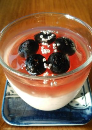 ブルーベリー黒酢のゼリー&ムース-レシピのメイン写真