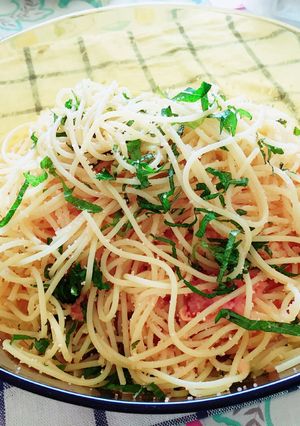 簡単！ 我が家の たらこスパゲティ-レシピのメイン写真