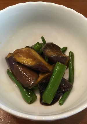 韓国唐辛子とナスの炒め物-レシピのメイン写真