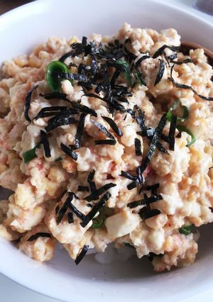 豆腐と卵のめんたい丼♪-レシピのメイン写真