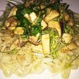 ごま油で香ばしく!えりんぎ豆苗うどん