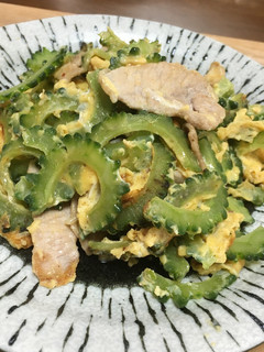 ゴーヤと豚肉のタマゴ炒め-レシピのメイン写真