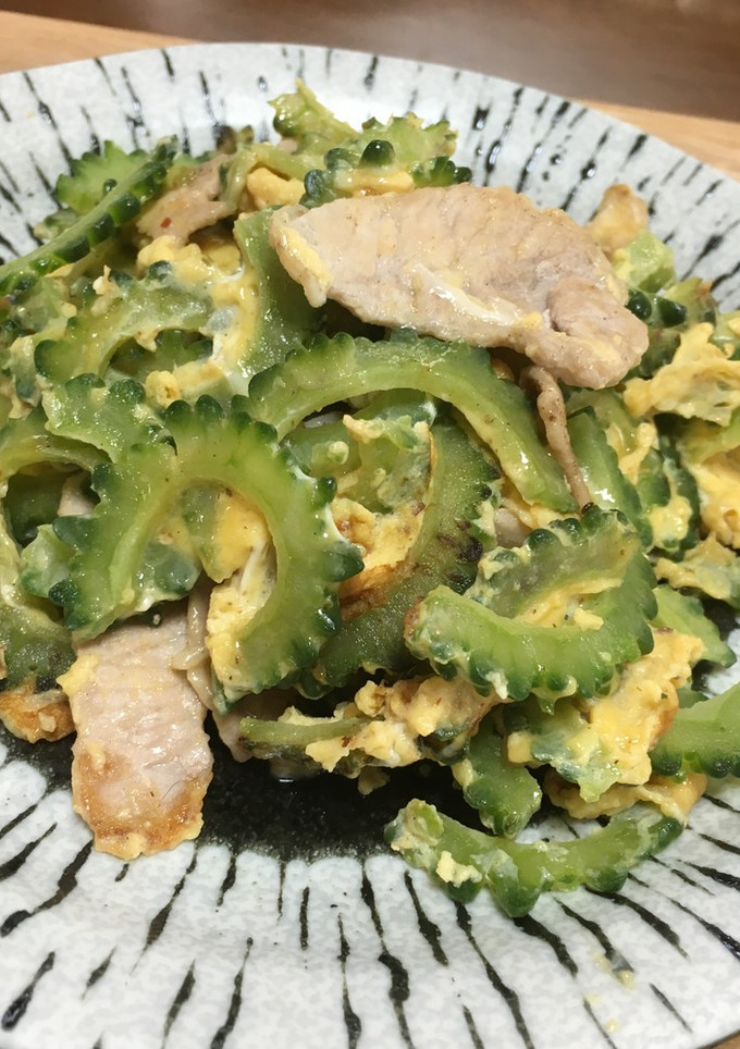ゴーヤと豚肉のタマゴ炒め-レシピのメイン写真