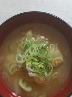 余った白菜とネギのお味噌汁♪♪♪-レシピのメイン写真