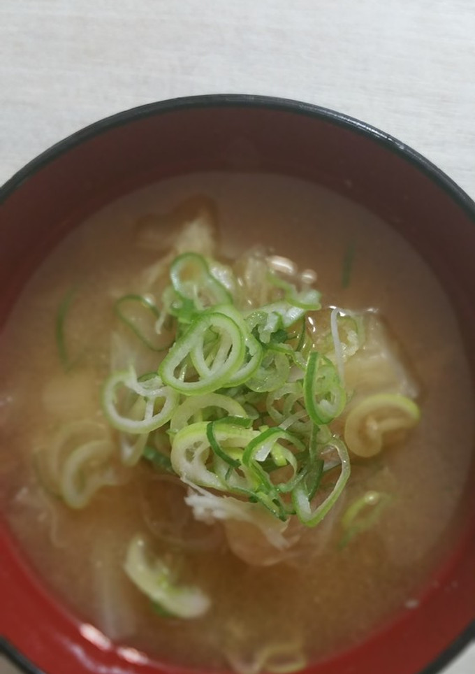余った白菜とネギのお味噌汁♪♪♪-レシピのメイン写真