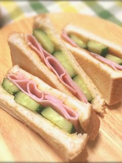 ハムときゅうりのトーストサンド-レシピのメイン写真