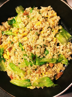 【冷凍炒飯アレンジ】簡単レタス炒飯-レシピのメイン写真